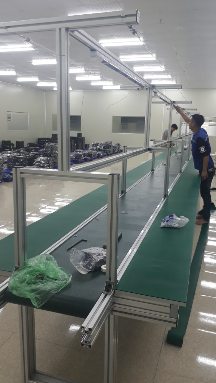 Lắp đặt băng tải